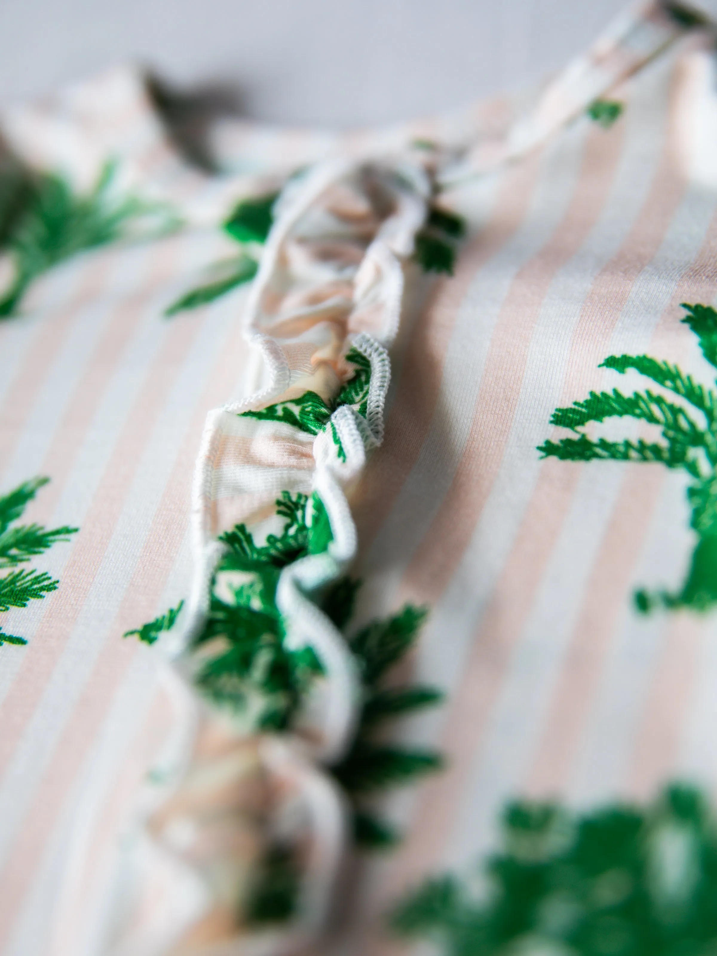 Cloud Layette - Palm Tree Stripes