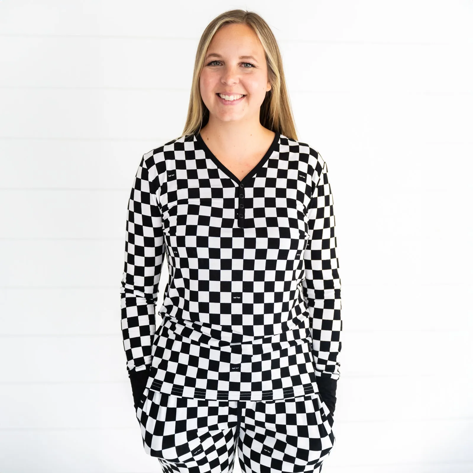 Cool Checks Women's Pajama Top