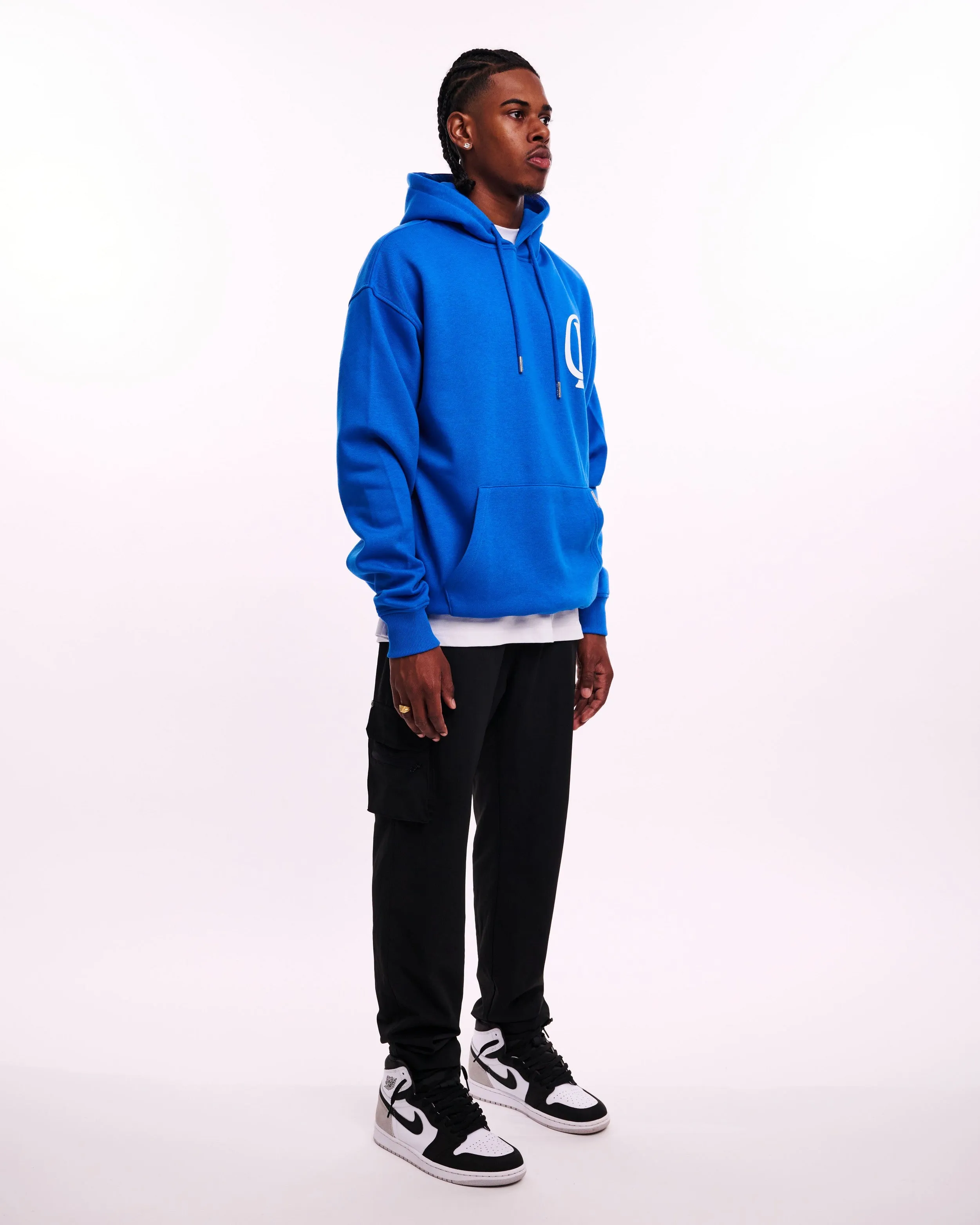 CROYEZ INITIAL HOODIE - COBALT BLUE