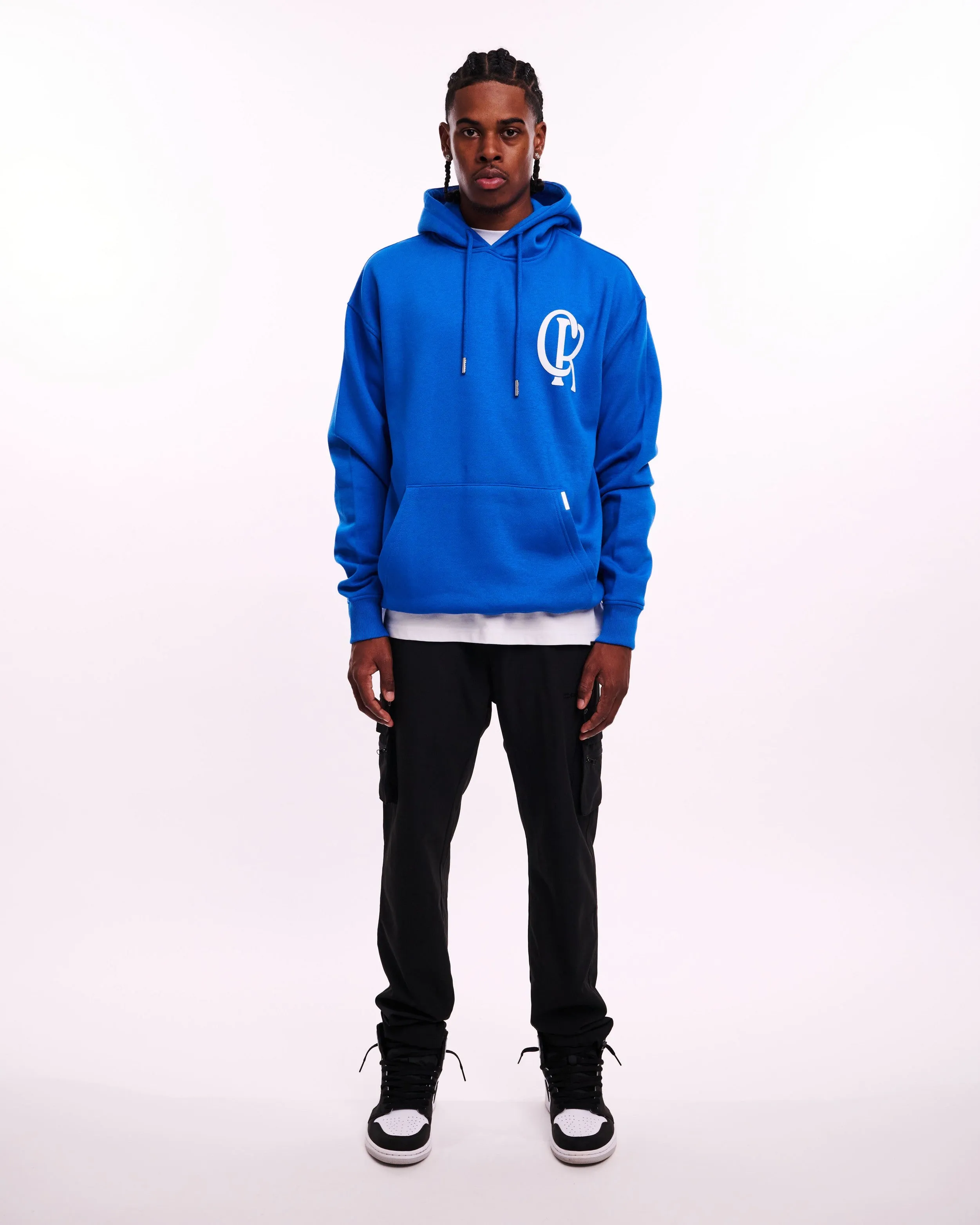 CROYEZ INITIAL HOODIE - COBALT BLUE