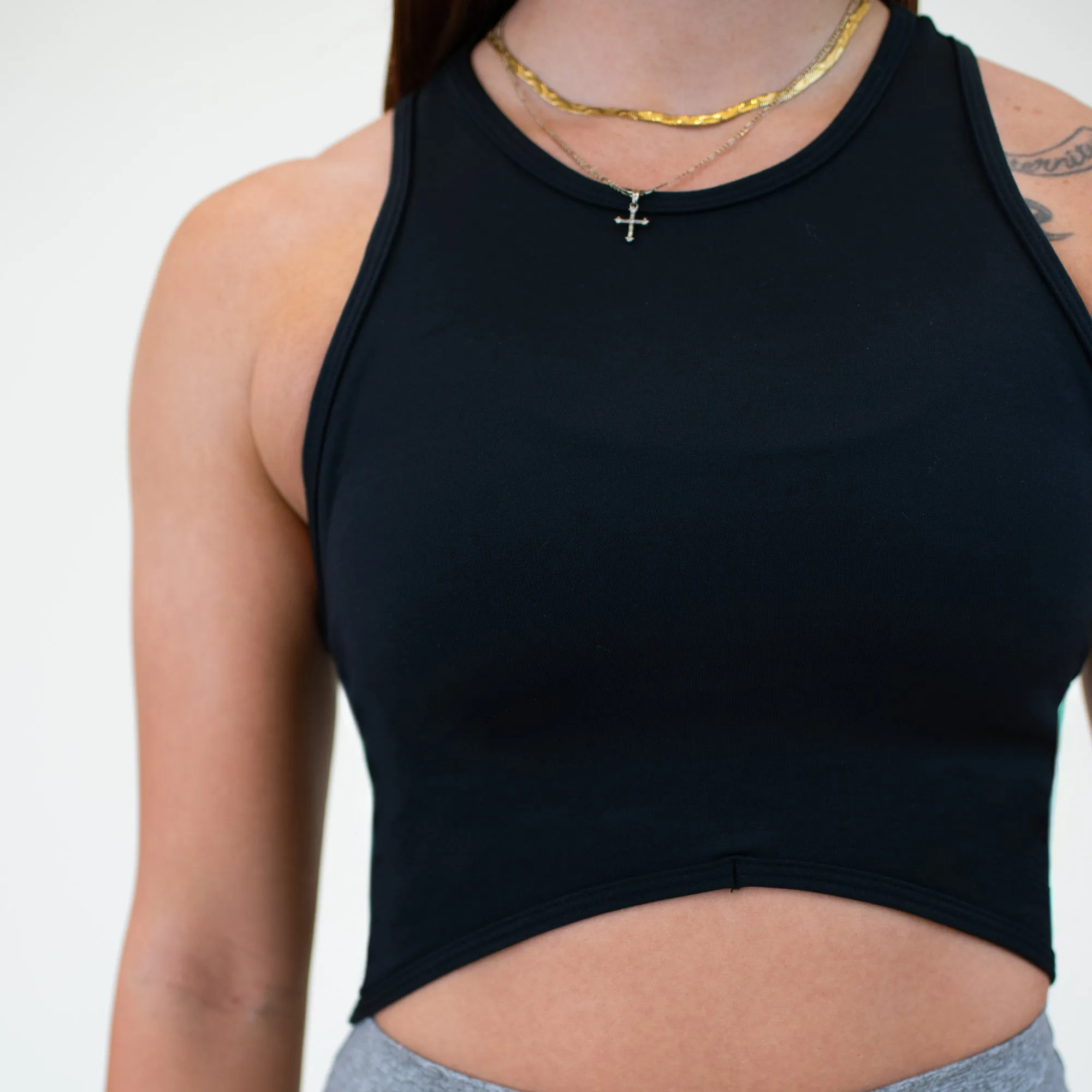 Curve Crop Tank - Fitted