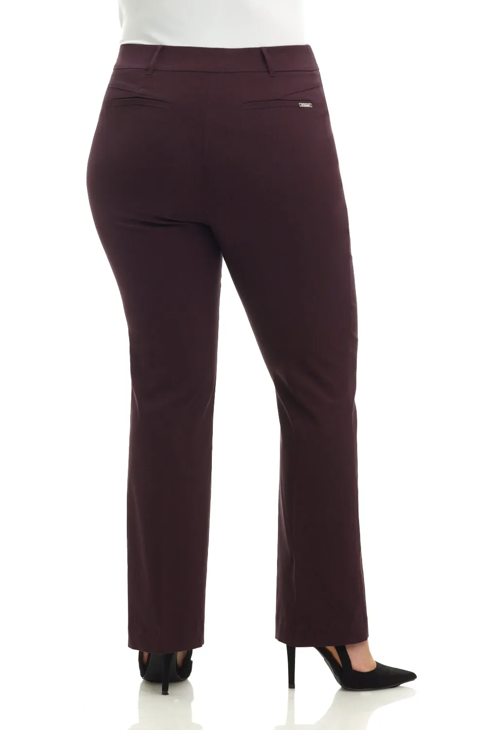 Curvy Pull-on Barely Bootcut Classic Pants