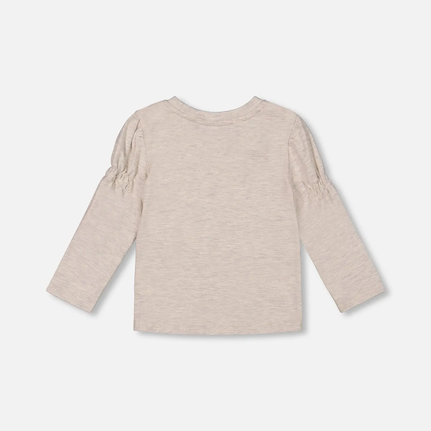 Deux Par Deux Jersey Top - Oatmeal