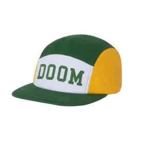 Color Block DOOM Hat in Green and Yellow