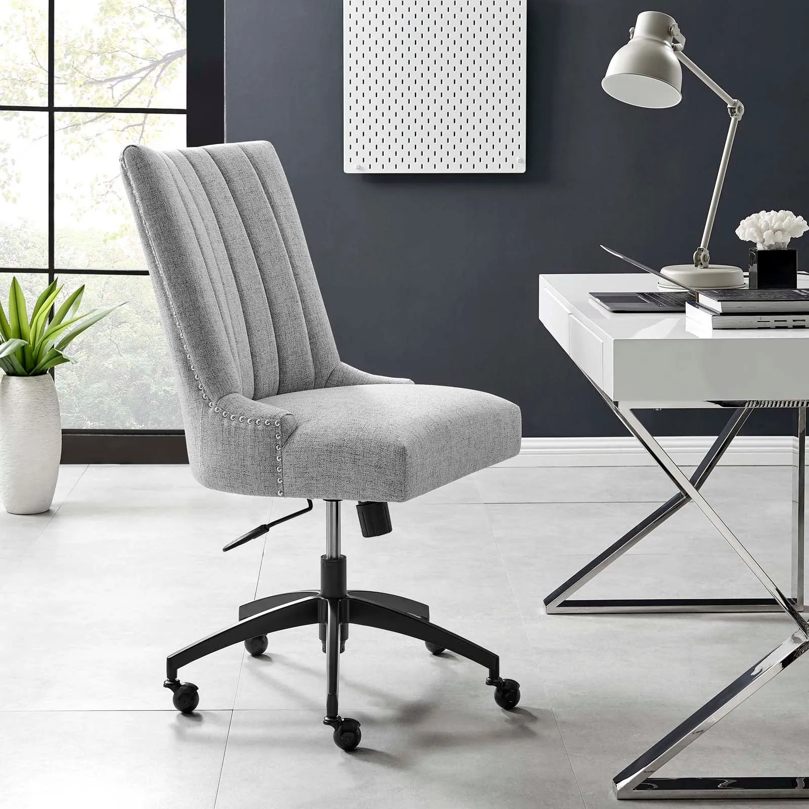 Empower Channel Tufted Fabric Office Chair