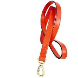 Estate Dog Leash in Tangerine & Gold