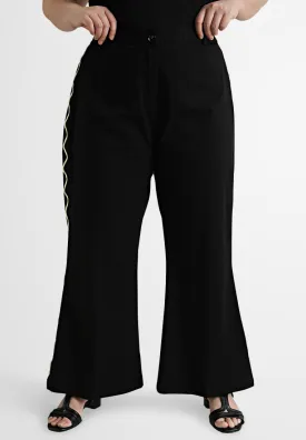 Fia Scallop Side Seams Bootcut Pants