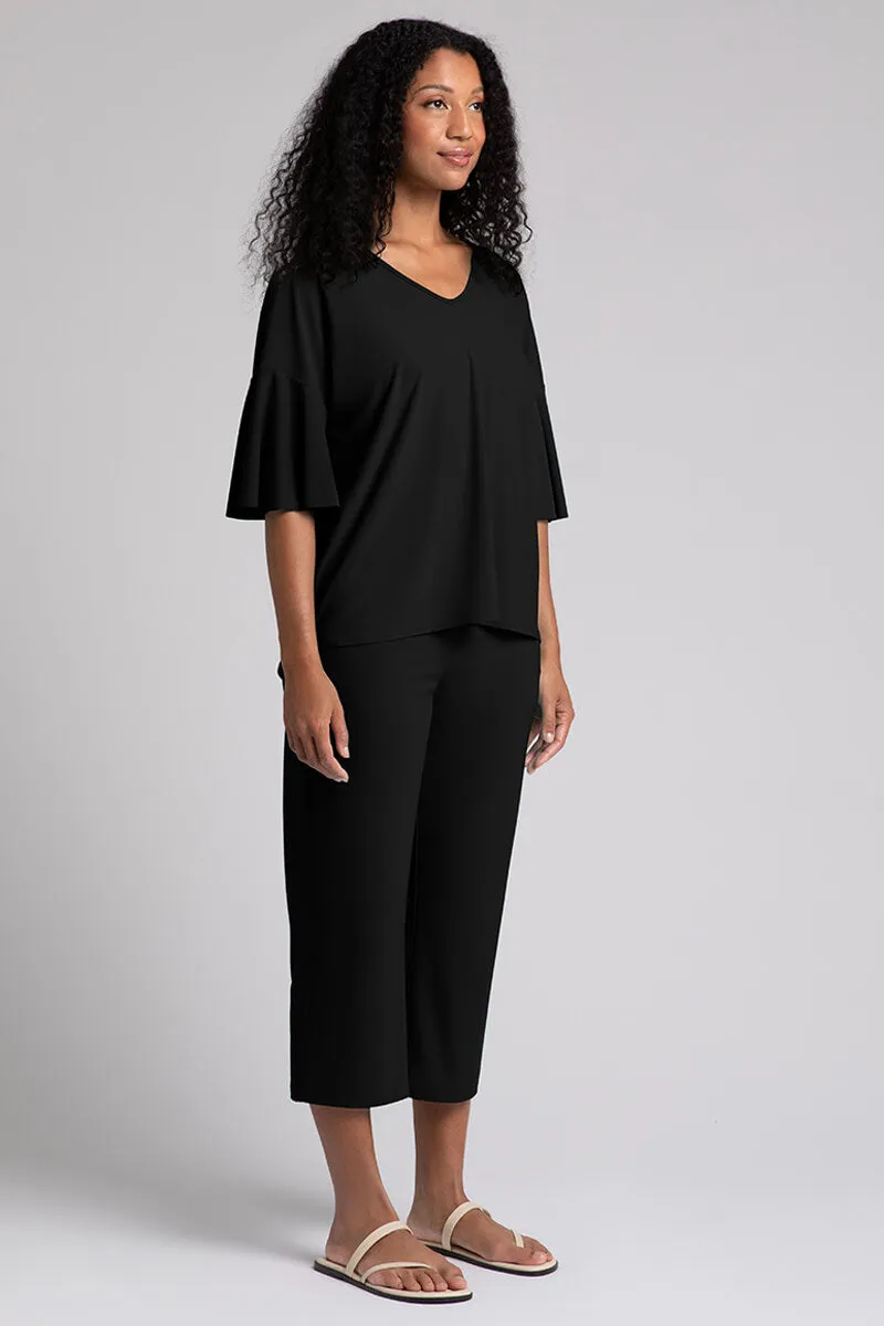 Flutter Dolman Top | Black