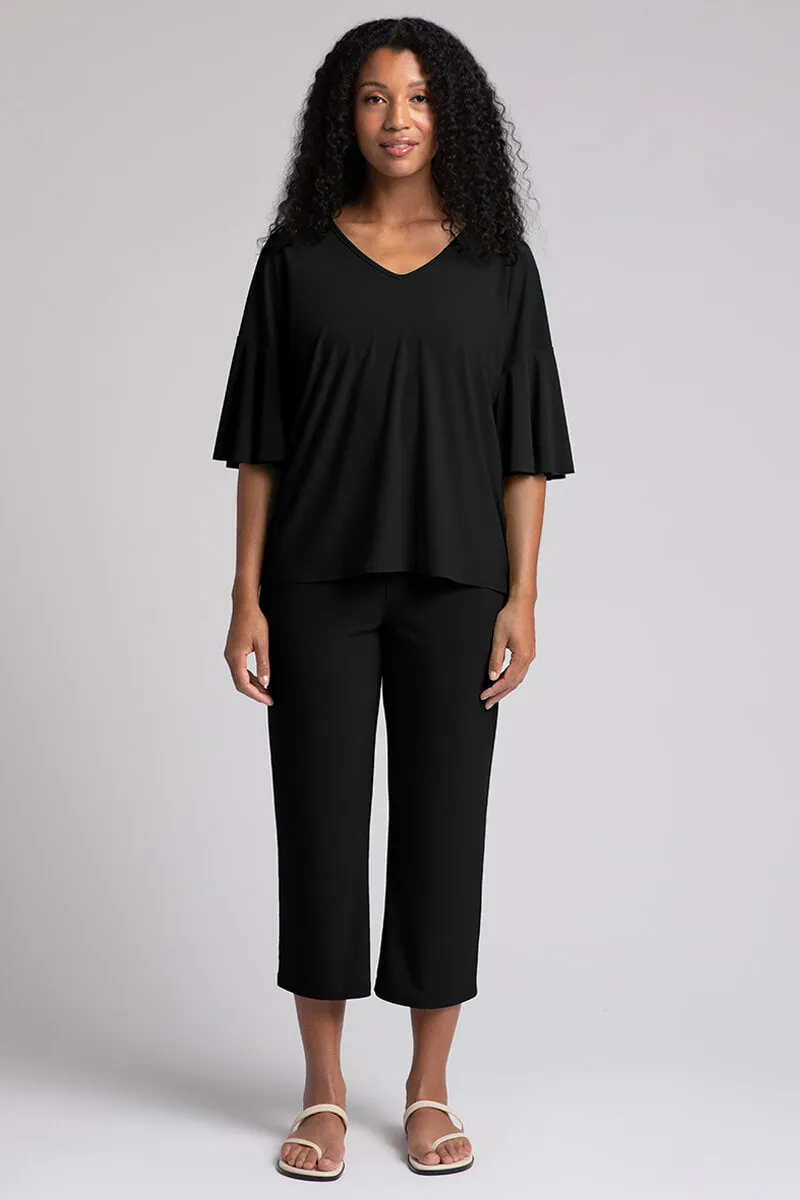 Flutter Dolman Top | Black