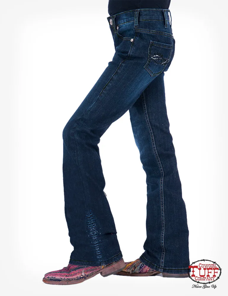 Girl’s Shimmer Blue Jeans