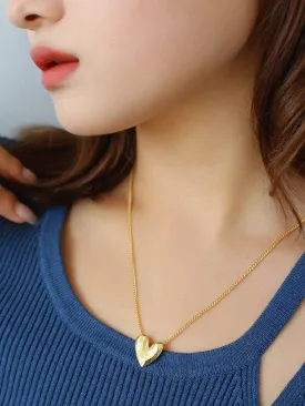 Gold Plated Heart Pendant