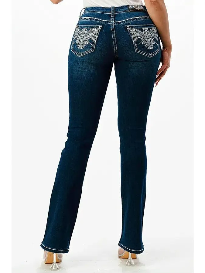 Grace in LA Aztec 2 Easy Bootcut Jeans 36