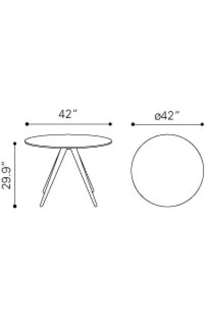 Grapeland Round Table 42"