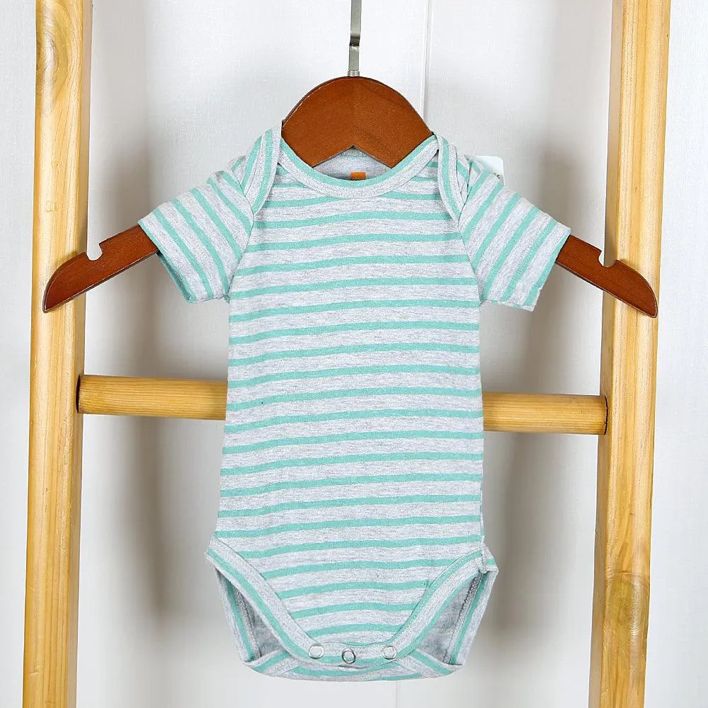 Imported Organic Striped Printed Cotton Baby Suite