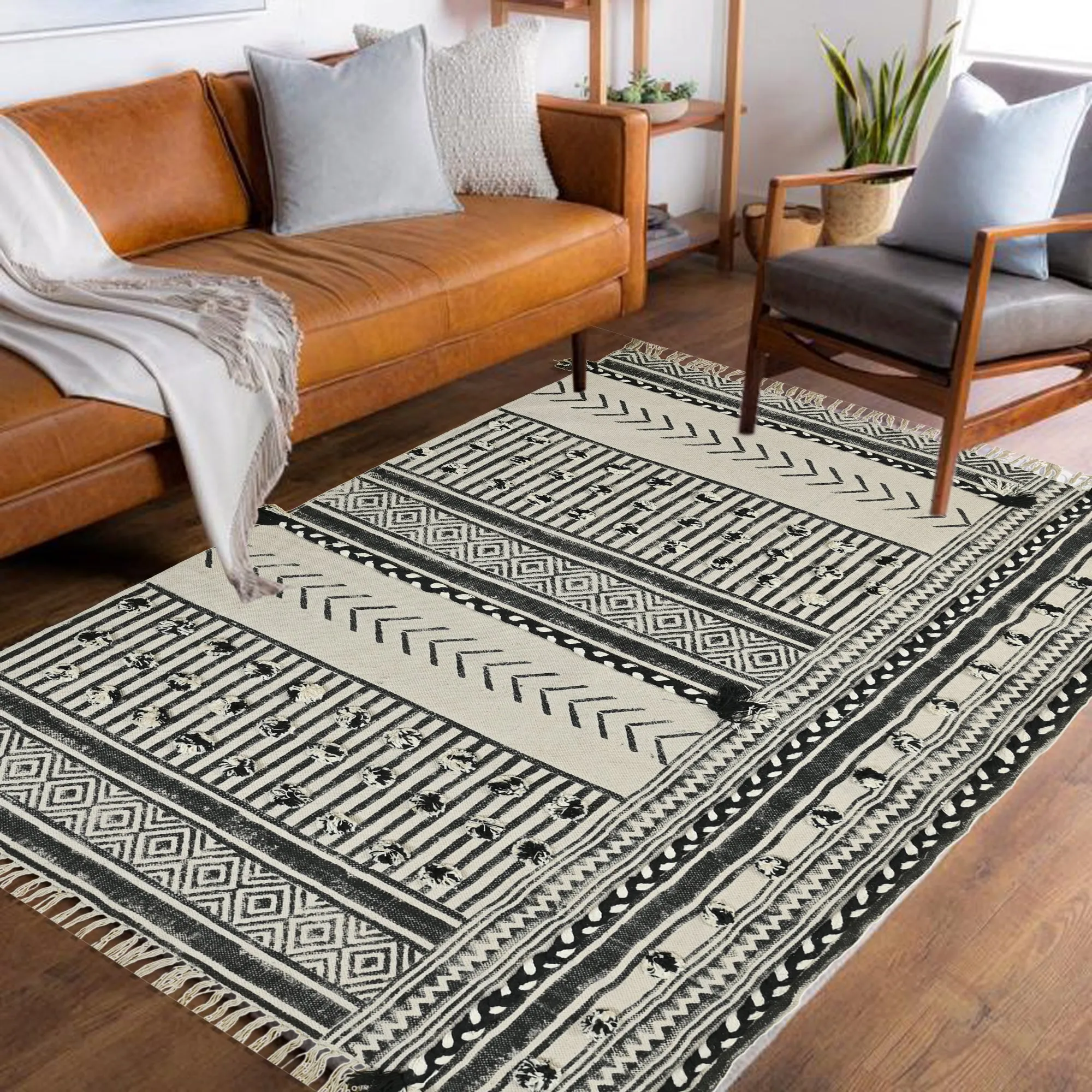 IRIS  - BLOCK PRINTED RUG