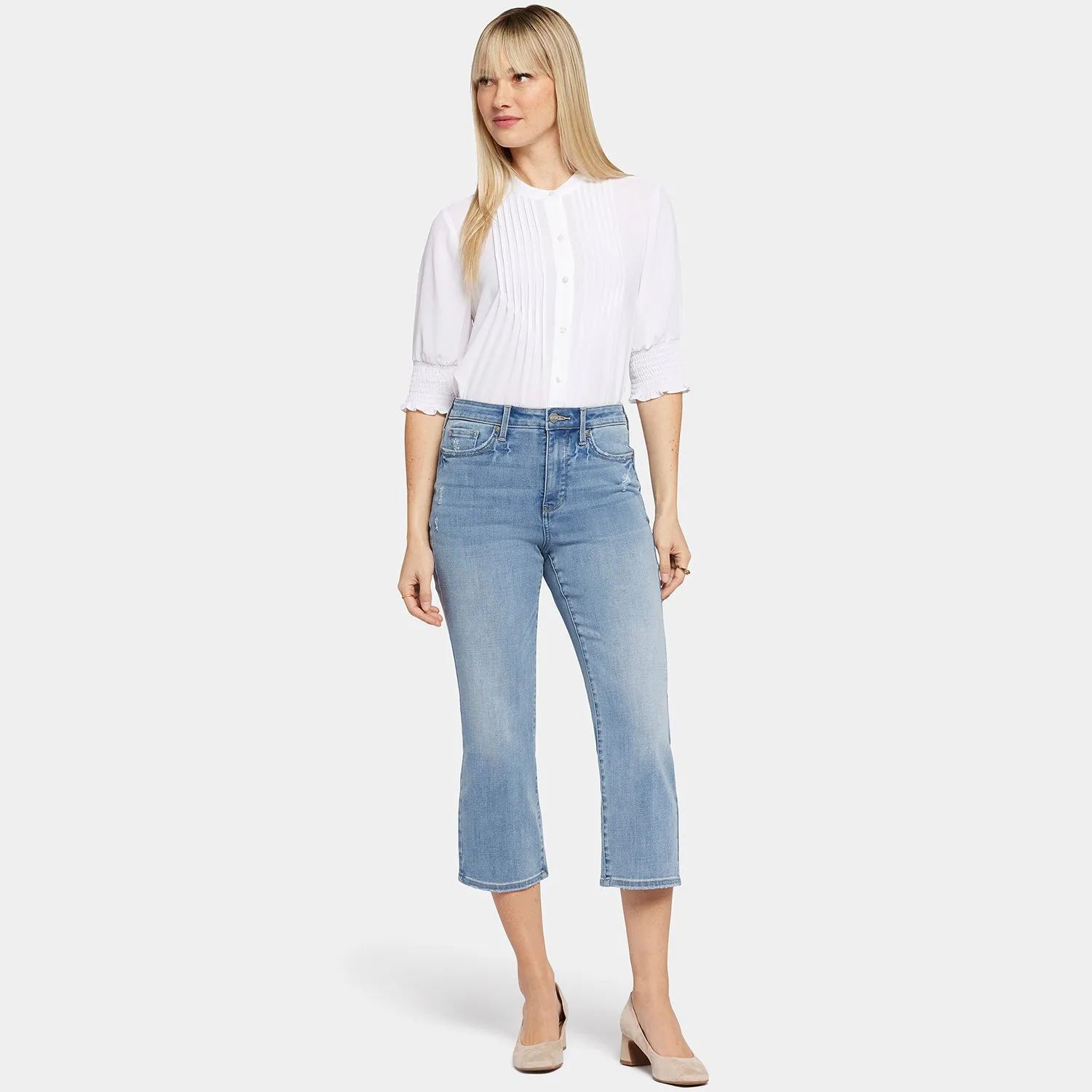 Joni Relaxed Capri Jeans - Lakefront