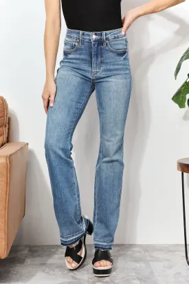 Judy Blue, High Waist Tummy Control Release Hem Slim Boot Cut Jeans 88626