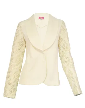 LAST PIECE - Lassie Blazer White -L