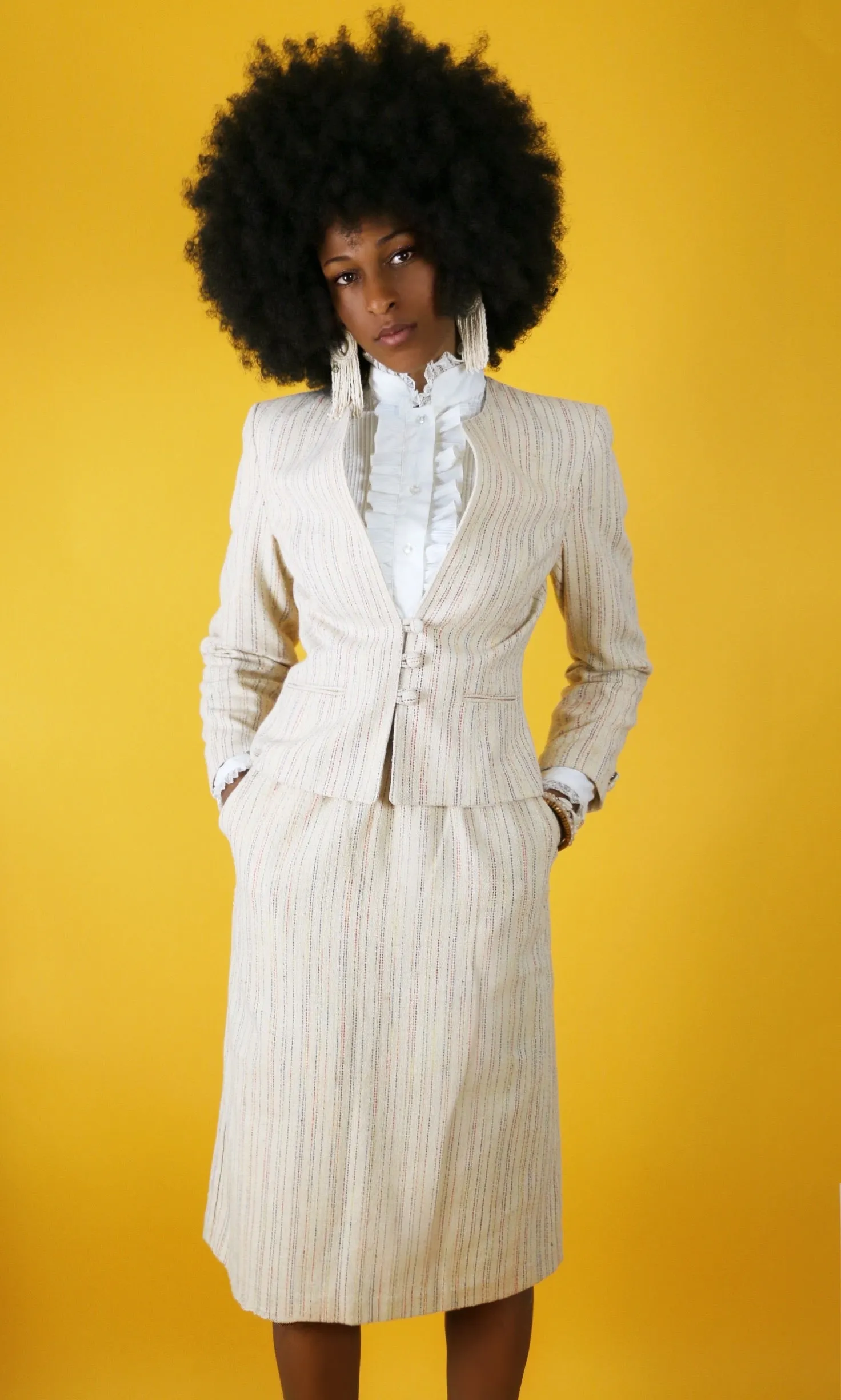 Live: 181 Vintage Nanci Jennifer Striped Suit