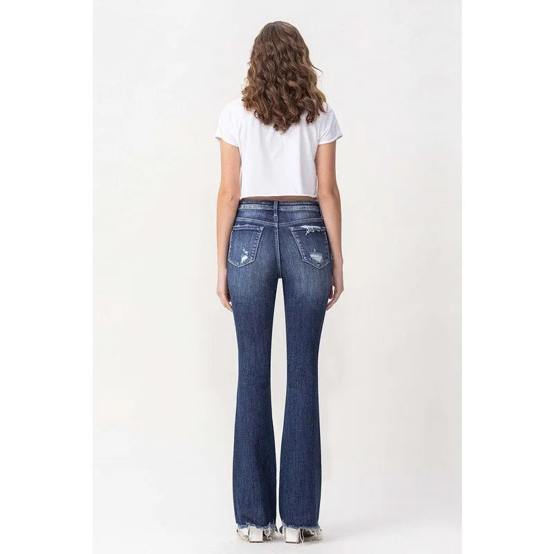 Lovervet By Flying Monkey High Rise Kick Flare Denim