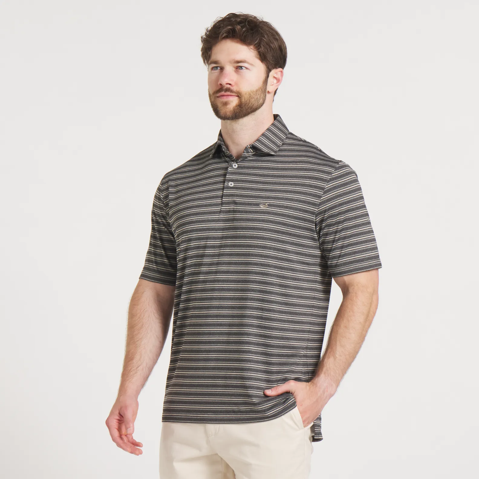 Maybourne Featherlight Stripe Polo