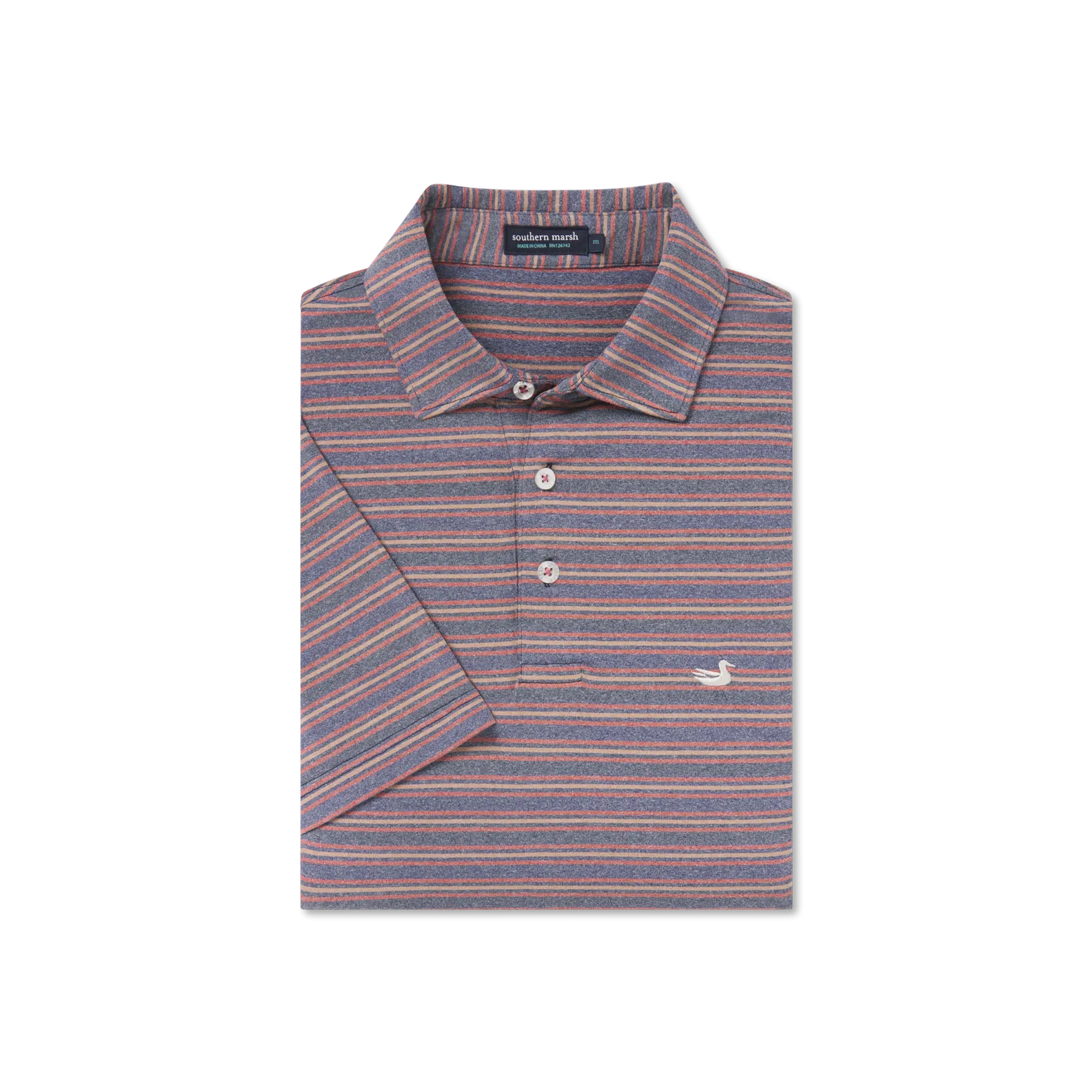 Maybourne Featherlight Stripe Polo