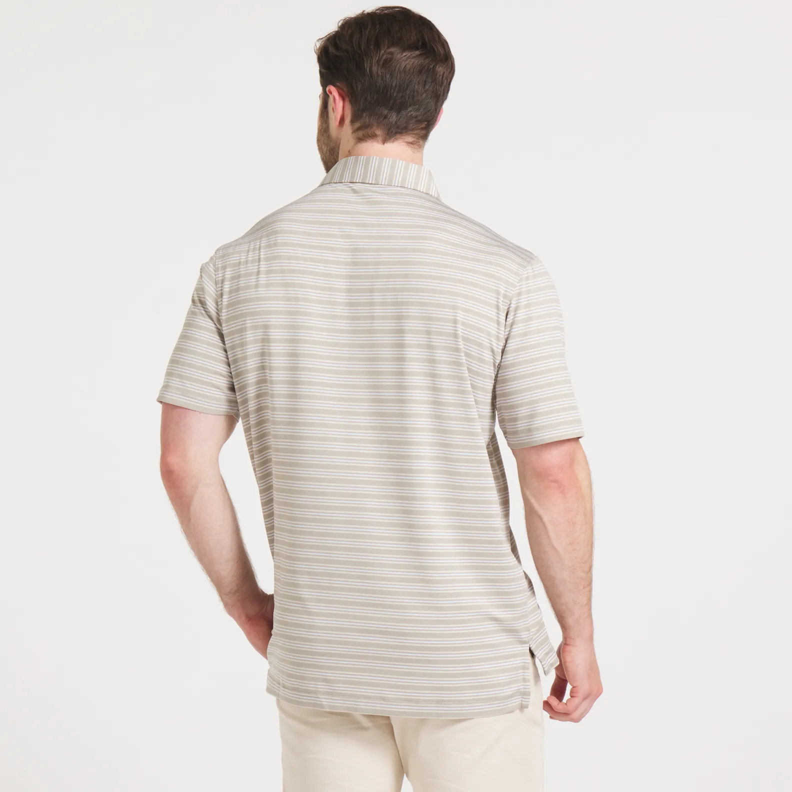 Maybourne Featherlight Stripe Polo