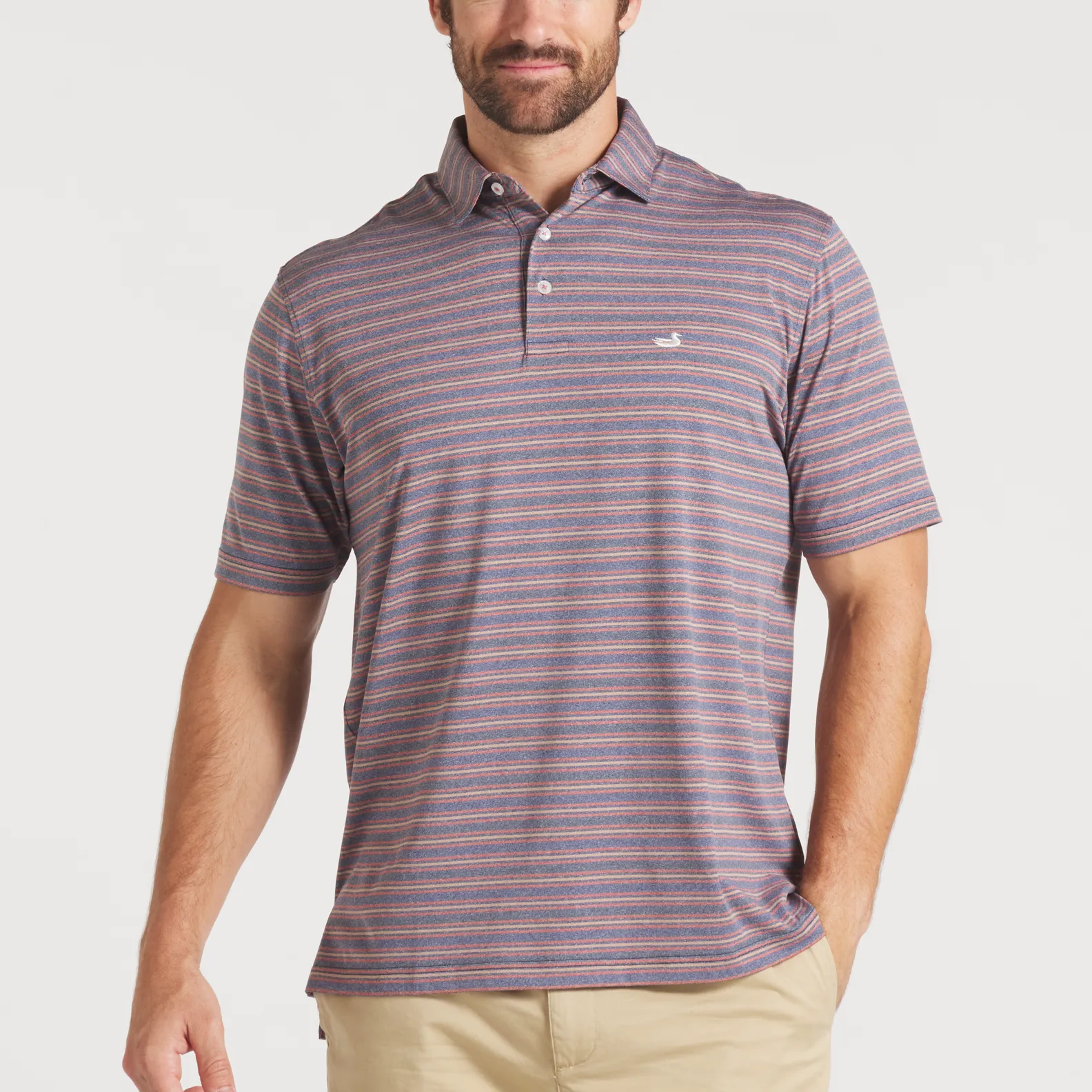 Maybourne Featherlight Stripe Polo