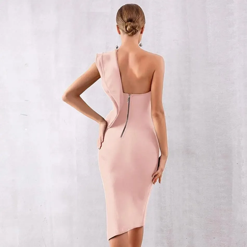 One Shoulder Bodycon Dress