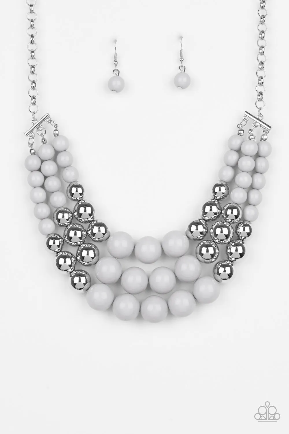 Paparazzi Accessories  - Dream Pop #N24 Box 1 - Silver Necklace