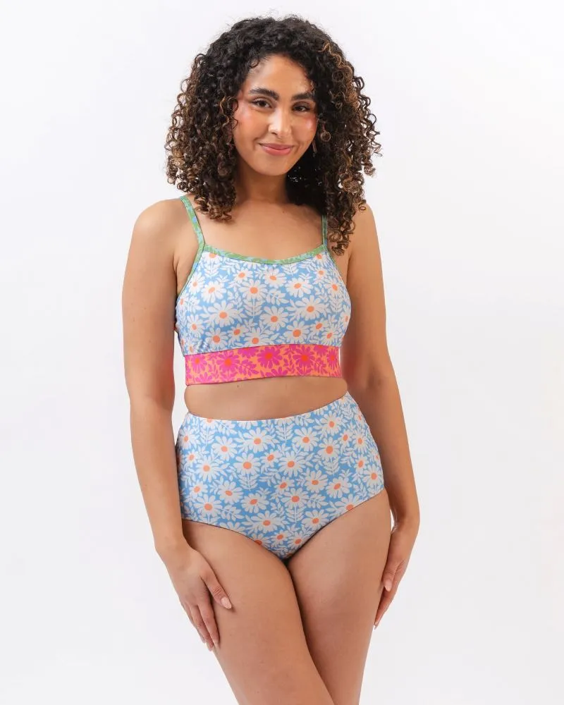 Peri Daisy/ Peri Reversible Ultra High-Waist Bottom