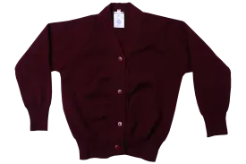 Plain Cardigan - Maroon