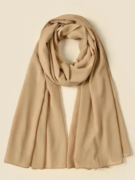 Plain Chiffon Hijab Camel