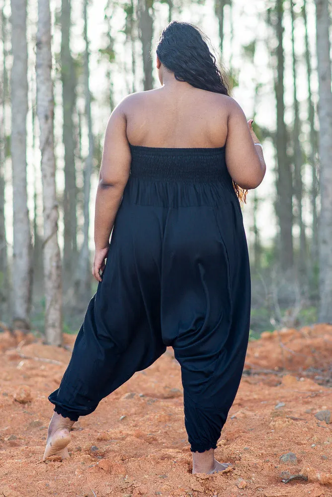 Plus Size Black Classic Pants