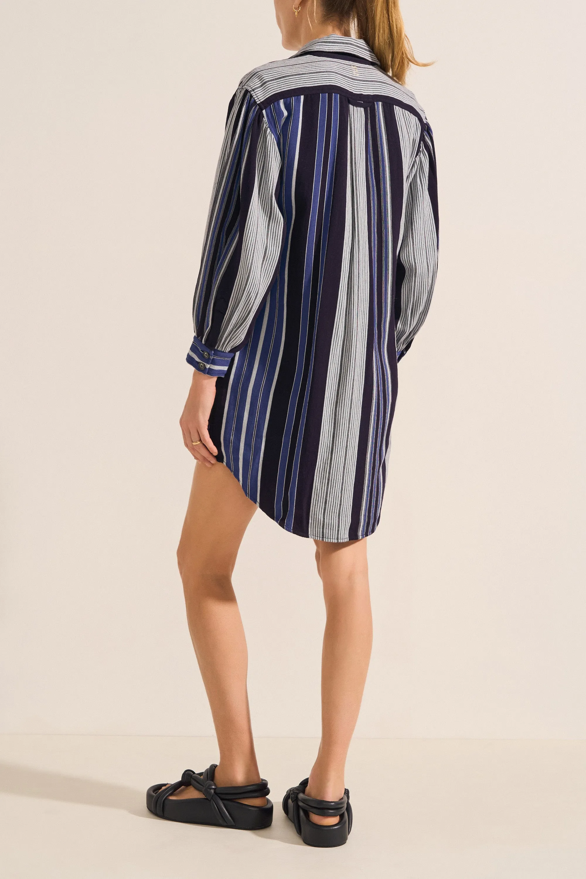 Plutus Delos Stripe Shirtdress