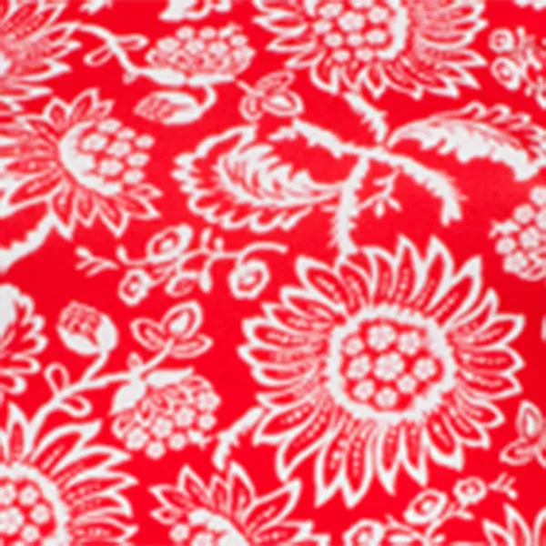 Printed Tee in Red Flower Power