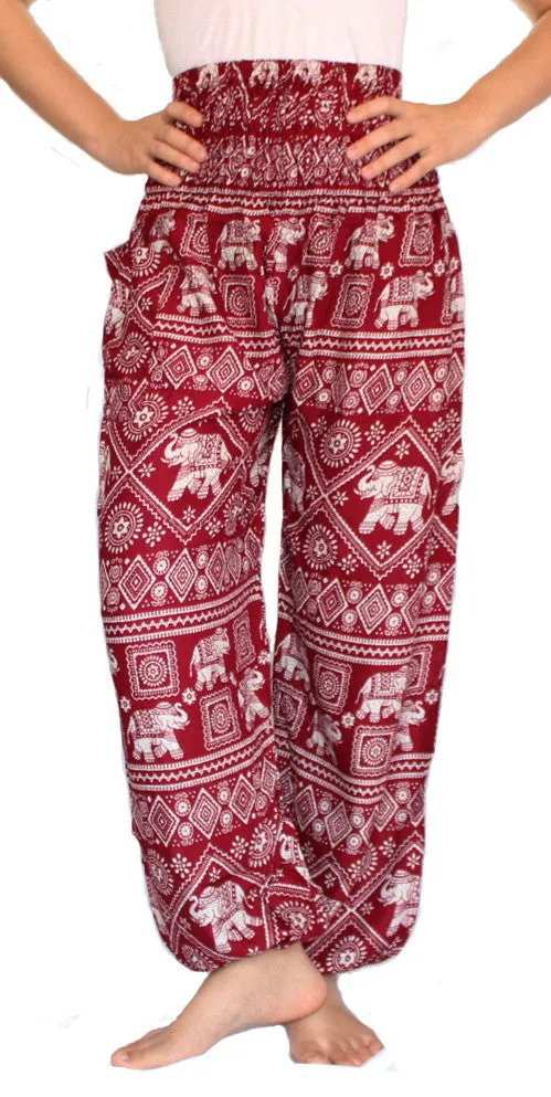 Red Elephant Harem Pants