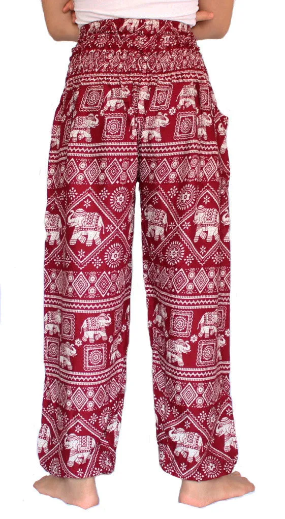 Red Elephant Harem Pants