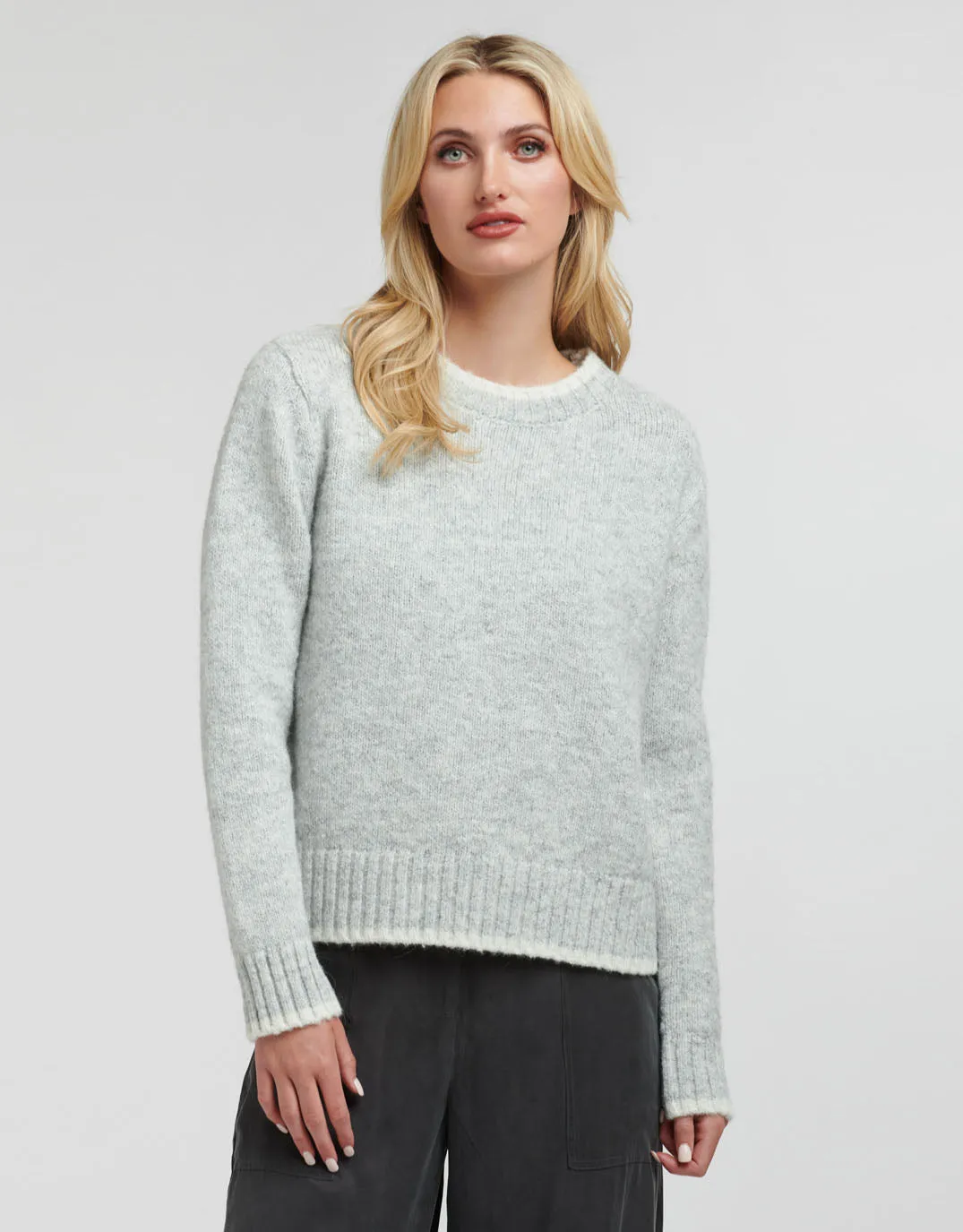 Rigby Alpaca Tweed Knit - Silver