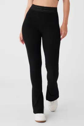 Seamless Luxe Terry High-Waist Cuddle Legging - Black