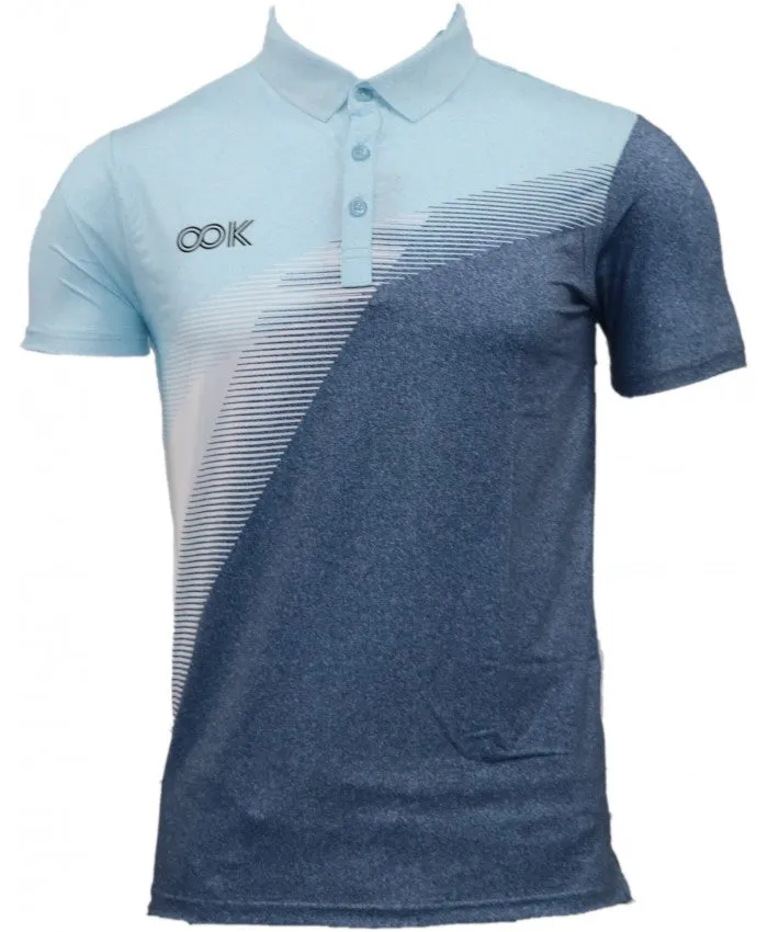 SHIV NARESH Spandex T-Shirt (Grey-Blue)