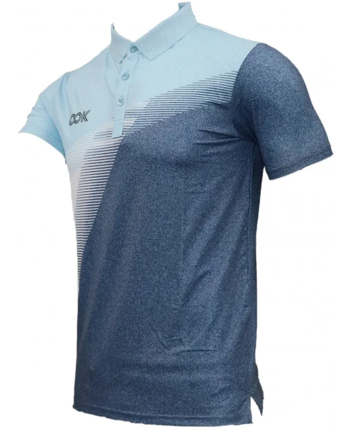 SHIV NARESH Spandex T-Shirt (Grey-Blue)