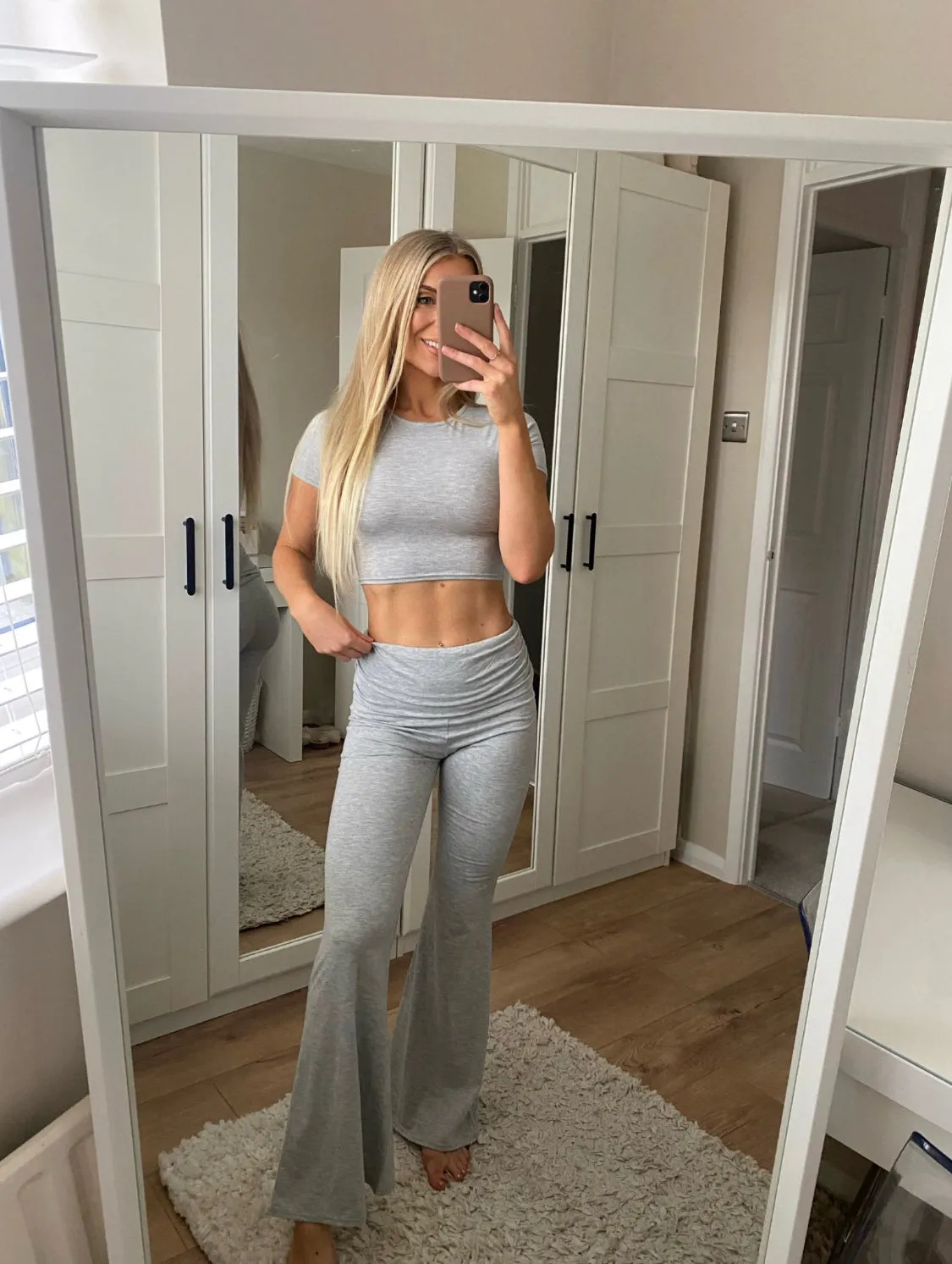 Skye - Light Grey Flare Co-Ord