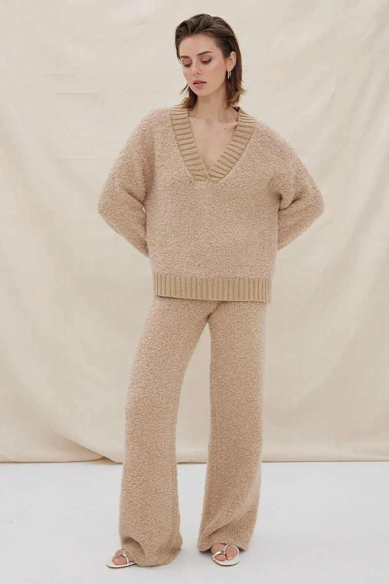 Sovere - Axis Knit Sweater in Mink