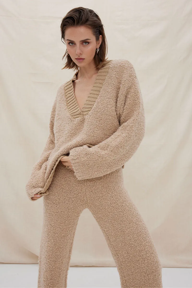 Sovere - Axis Knit Sweater in Mink