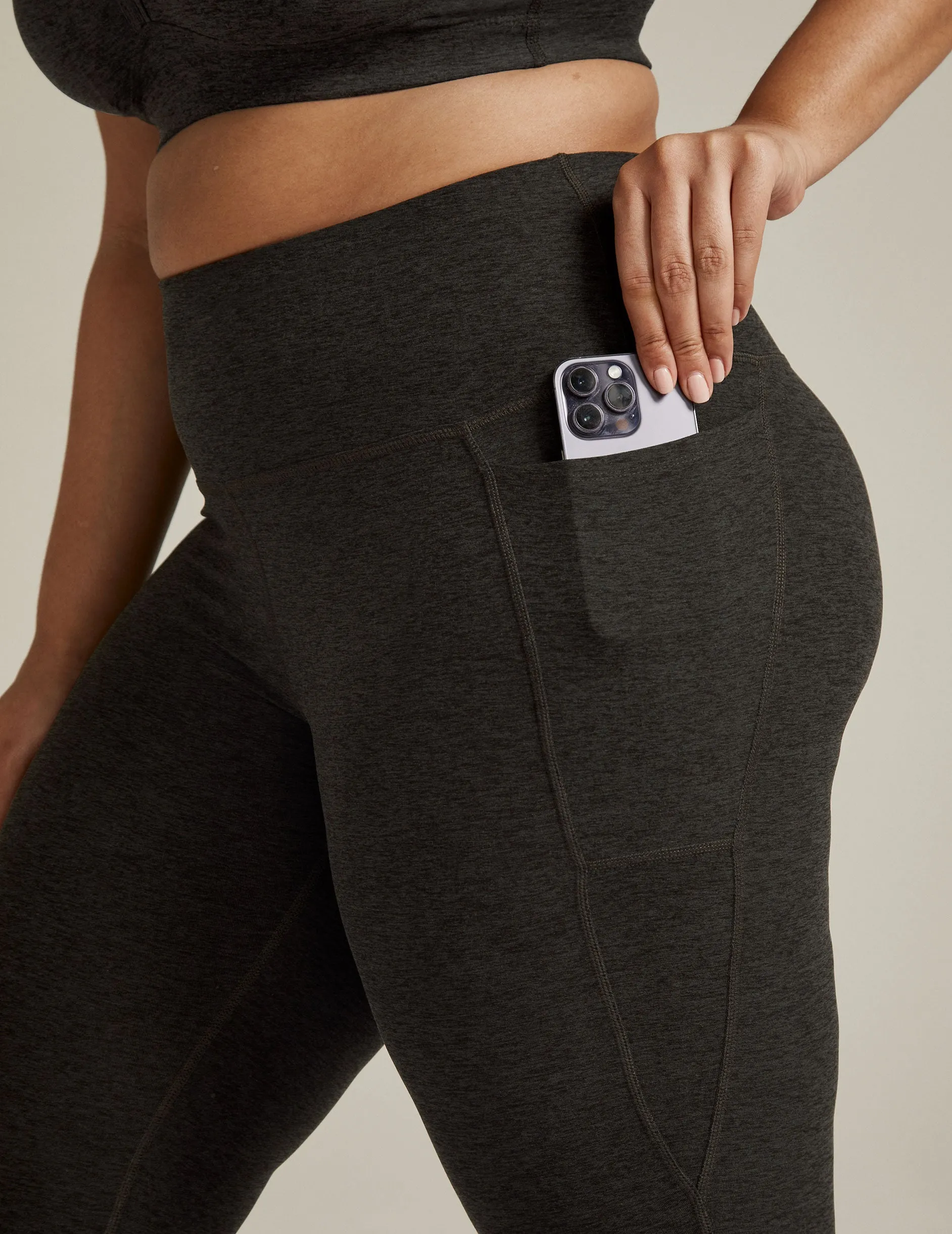 Spacedye Out Of Pocket High Waisted Capri Legging