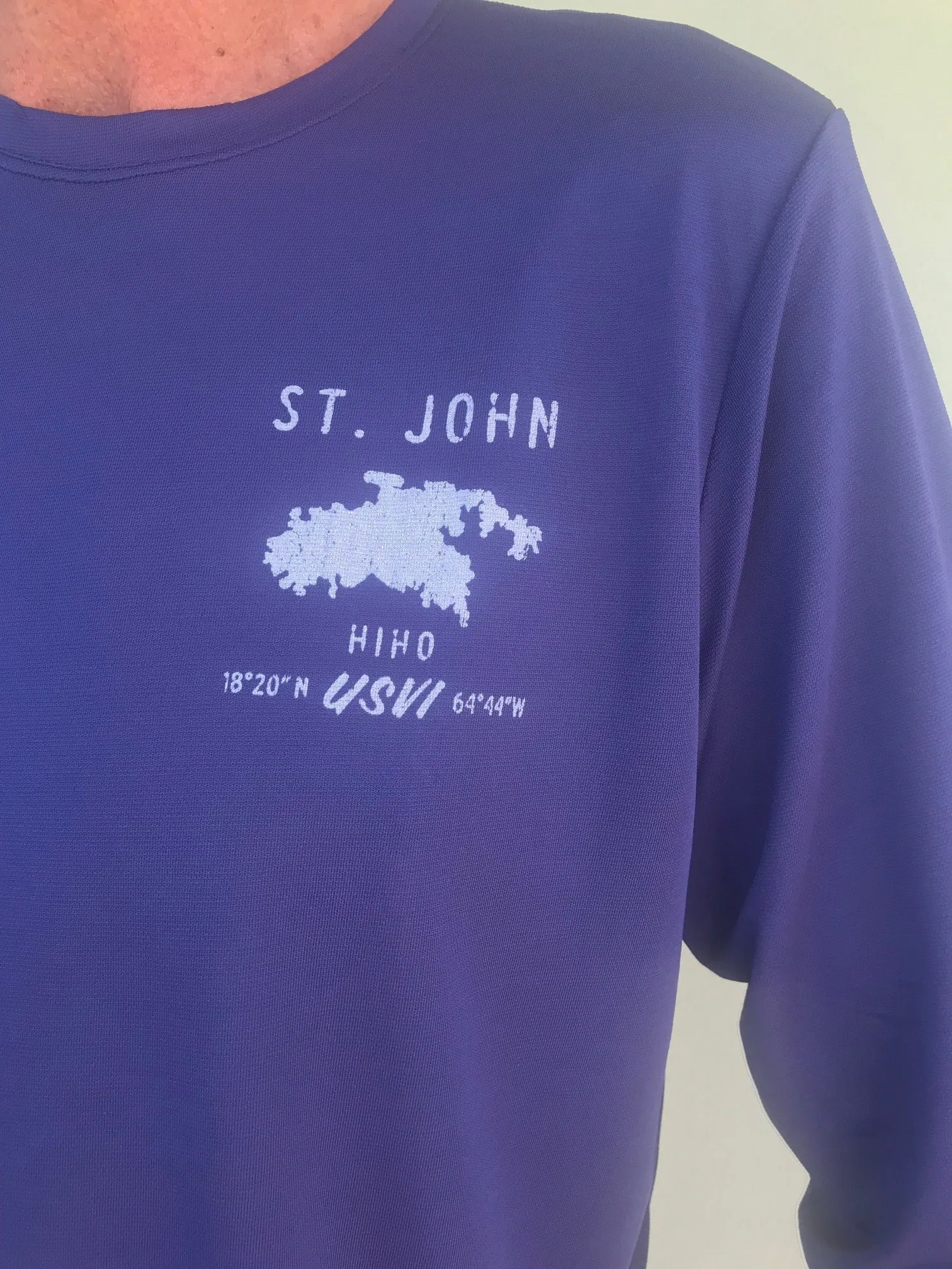 St John Map Patch UPF50 Shirt - Racing Blue