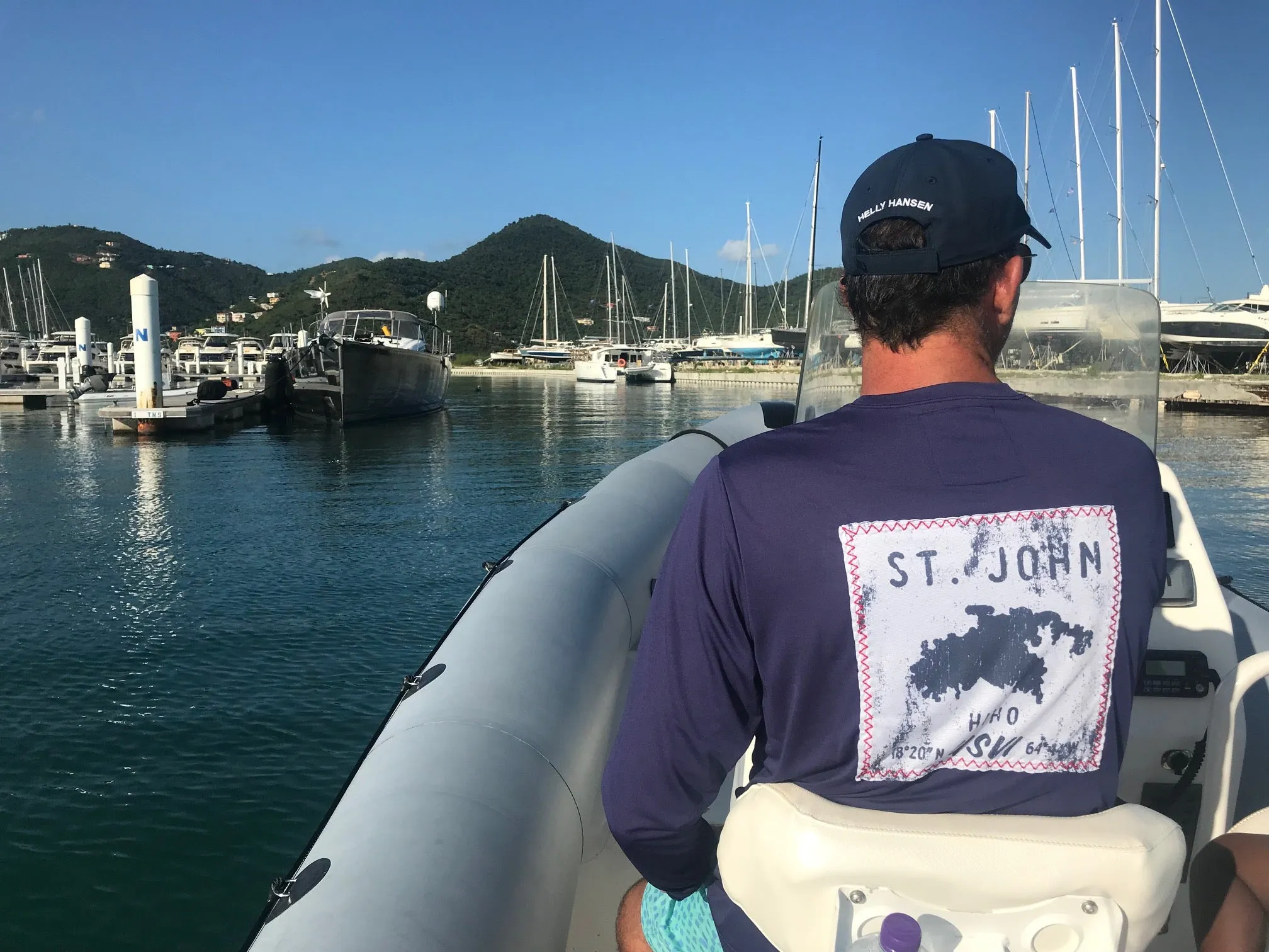 St John Map Patch UPF50 Shirt - Racing Blue