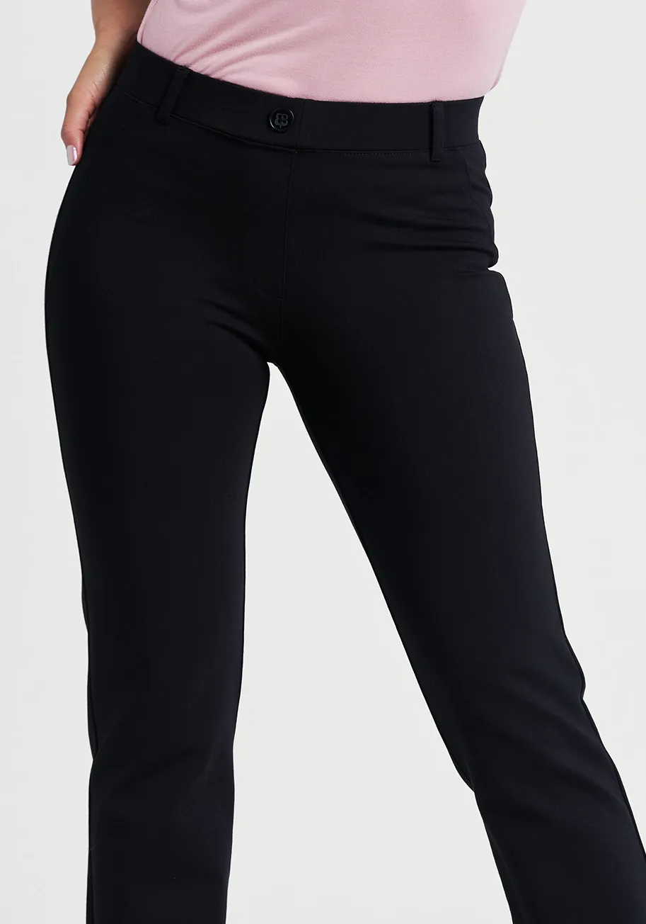 Straight-Leg | Classic Dress Pant Yoga Pant (Black)