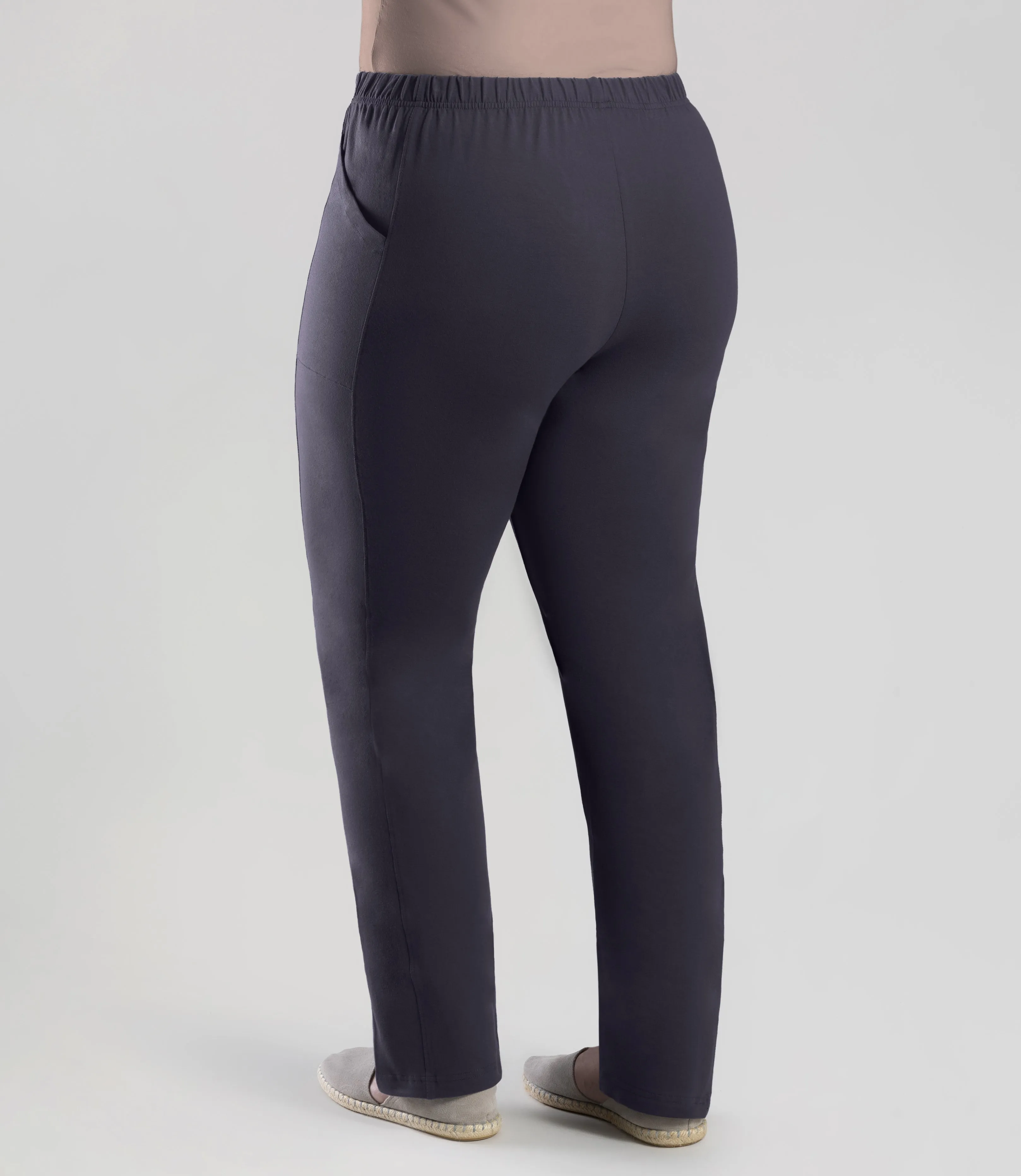 Stretch Naturals Side Pocket Loose Fit Leggings Oak Gray